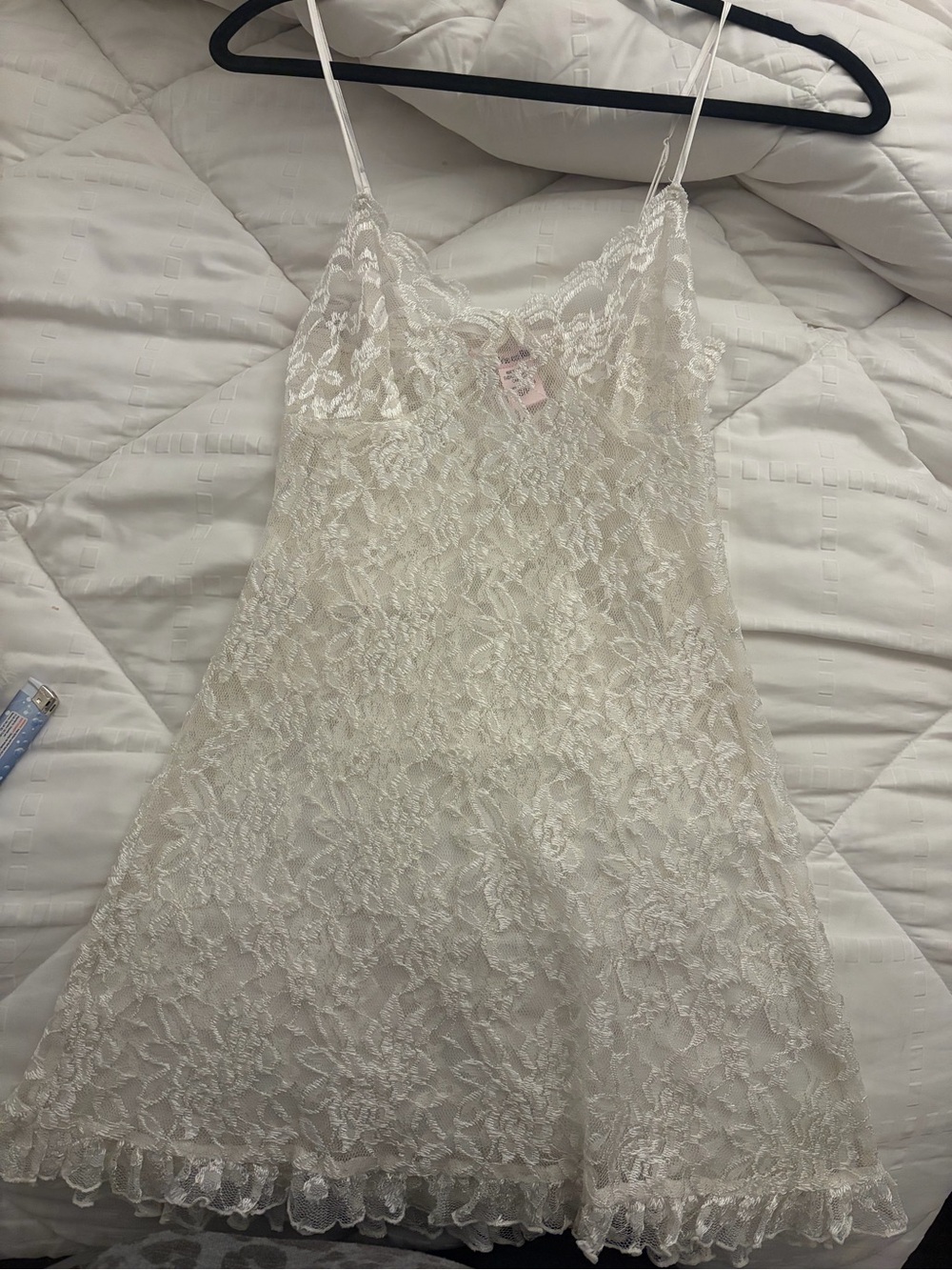 La Vie En Rose Cream Lace Slip Chemise